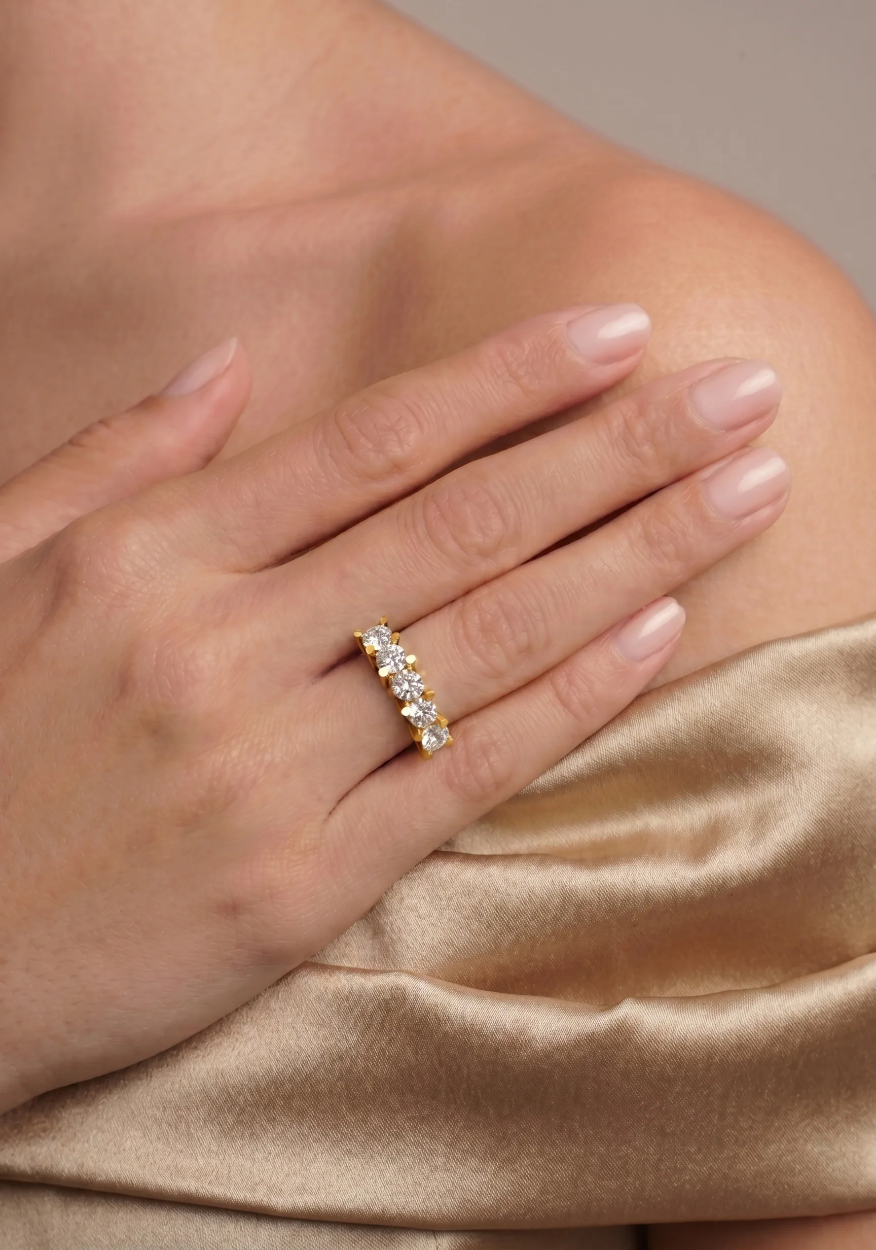 Leaf Diamond Ring