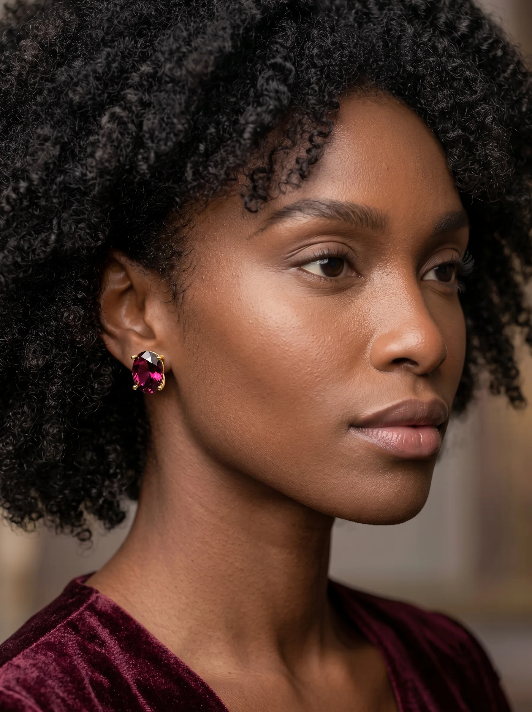 Ruby Stud Earrings